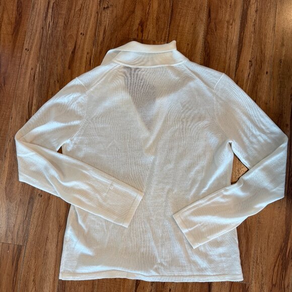 Reformation Lucas Relaxed Regenerative Lightweight Merino Wool V Sweater M - Picture 2 of 6